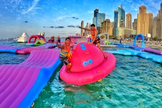 تصاویری از بزرگترین پارک آبیِ جهان در امارات 