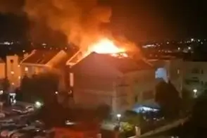  تصاویری از آتش‌سوزی بزرگ در نزدیکی تل‌آویو 