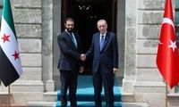 تصاویری از دیدار صمیمانه جولانی با اردوغان
