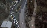 ترافیک پر حجم و باورنکردنی در جاده هراز