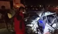 عکس هولناک از تصادف سه خودرو در کاشان