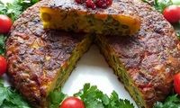 طرز تهیه کوکوی لوبیا سبز هفت پیکر تبریز