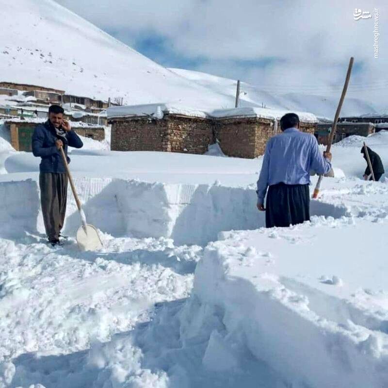 این منطقه ایران دیشب برای ساعاتی سیبری شد!