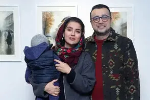 عکس شاد سپند امیرسلیمانی در کنار پسرش