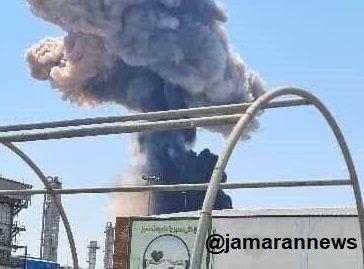 اولین تصویر از انفجار مهیب در پتروشیمی الغدیر 