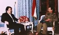 قسم وفاداری مسعود رجوی در برابر صدام حسین