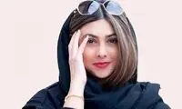 قاب داغ و تازه آزاده صمدی در یک مراسم هنری