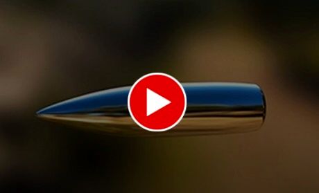 ویدیوی آهسته و جذاب از برخورد گلوله به صفحه فولادی