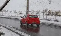 بارش شدید برف در هراز و فیروزکوه