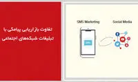تفاوت بازاریابی پیامکی با تبلیغات شبکه‌های اجتماعی