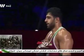 لحظه شکوهمندی که ساروی مقابل پرچم ایران خلق کرد