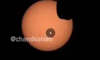 ویدیوی استثنایی از خورشید گرفتگی در مریخ