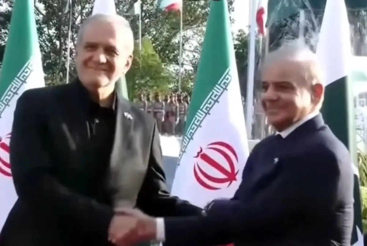 مراسم استقبال رسمی از پزشکیان در پاکستان