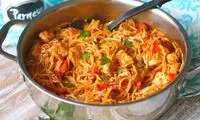 دستور پخت ماکارونی با مرغ با طعمی بی‌نظیر