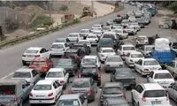 ترافیک سنگین در جاده هراز و چالوس