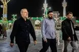 تصویر پیکر شهید لاریجانی با لبخند روی صورتش