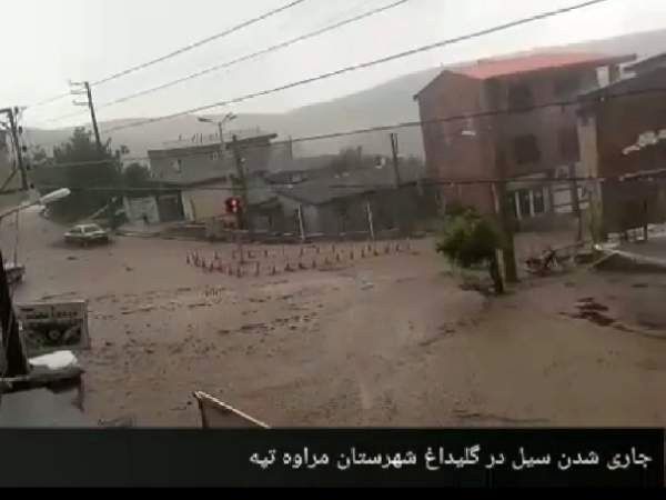 تصاویری از جاری‌شدنِ سیلاب در شرق گلستان 