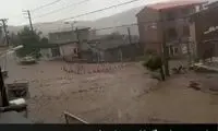 تصاویری از جاری‌شدنِ سیلاب در شرق گلستان 