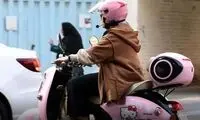 تصادف هولناک دو دختر موتورسوار با تریلی در ابهر