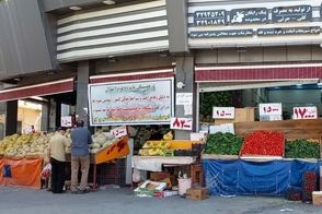بنر جالب یک میوه فروش در روزهای اخیر پربازدید شد