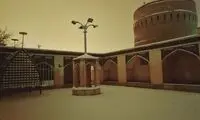 تصاویر جدید از بارش برف در نگین کویر ایران