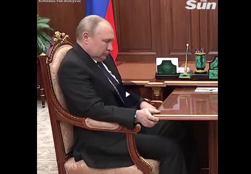 ویدئویی از پوتین که باعث بروز شایعات شد