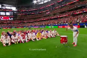 شادی جذاب وایکینگی نروژی‌ها بعد از پیروزی