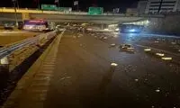 ماجرای بارش آجر در یکی از اتوبان‌های بزرگ تهران