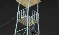 نردبان مرگ در شهر قدس که ترس به جان فیلمبرداران می‌اندازد!