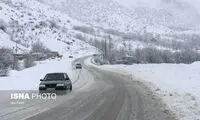 بارش برف و باران در جاده‌های ۲۲ استان کشور