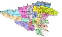 نقشه تهران در سال ۱۳۲۳ 