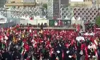 ویدئوی دقایقی قبل از مردم در میدان امام حسین 