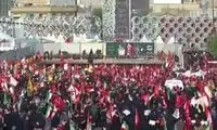 ویدئوی دقایقی قبل از مردم در میدان امام حسین 