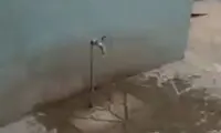 اعتراض مبتکرانه شهروند اهل جلفا به قطعی آب