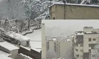 برف ۲۰ سانتی‌متری در شمال تهران