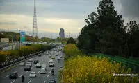عکس‌های دلبر از تهران بعد از باران پاییزی امروز