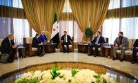 دیدار حاشیه‌ساز گروسی با جولانی در دمشق