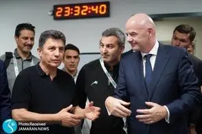 رفتار خاص اینفانتینو پس از گل اول ایران