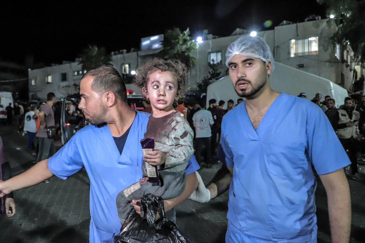تصاویر دلخراش از حمله اسرائیل به کلیسای غزه