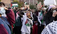 برخورد خشن پلیس فرانسه با دانشجویان معترض