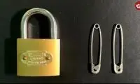 نحوه باز کردن قفل بدون کلید با سنجاق قفلی