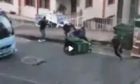 تصویری از یک درگیری عجیب خیابانی در استانبول