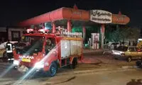 آتش شبانه به جان جایگاه سوخت در شیراز 