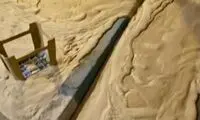 مایع عجیبی که از زمین اصفهان بیرون زد!