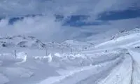 فیلمی از حجم بارش برف در شهرستان کوهرنگ