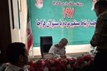 فرمانده پلیس راهور در تاریکی با مردم دیدار کرد
