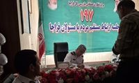 فرمانده پلیس راهور در تاریکی با مردم دیدار کرد