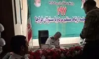 فرمانده پلیس راهور در تاریکی با مردم دیدار کرد