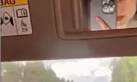 عکسی از بازیگر زن سریال پایتخت در جاده