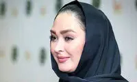 تصویری از الهام حمیدی و حیوان خانگی‌اش در پارک